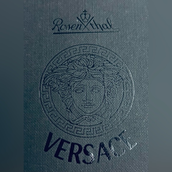 New in Box Versace Rosenthal Crystal Bottle Stopper Medusa Head on both sides - Picture 4 of 16